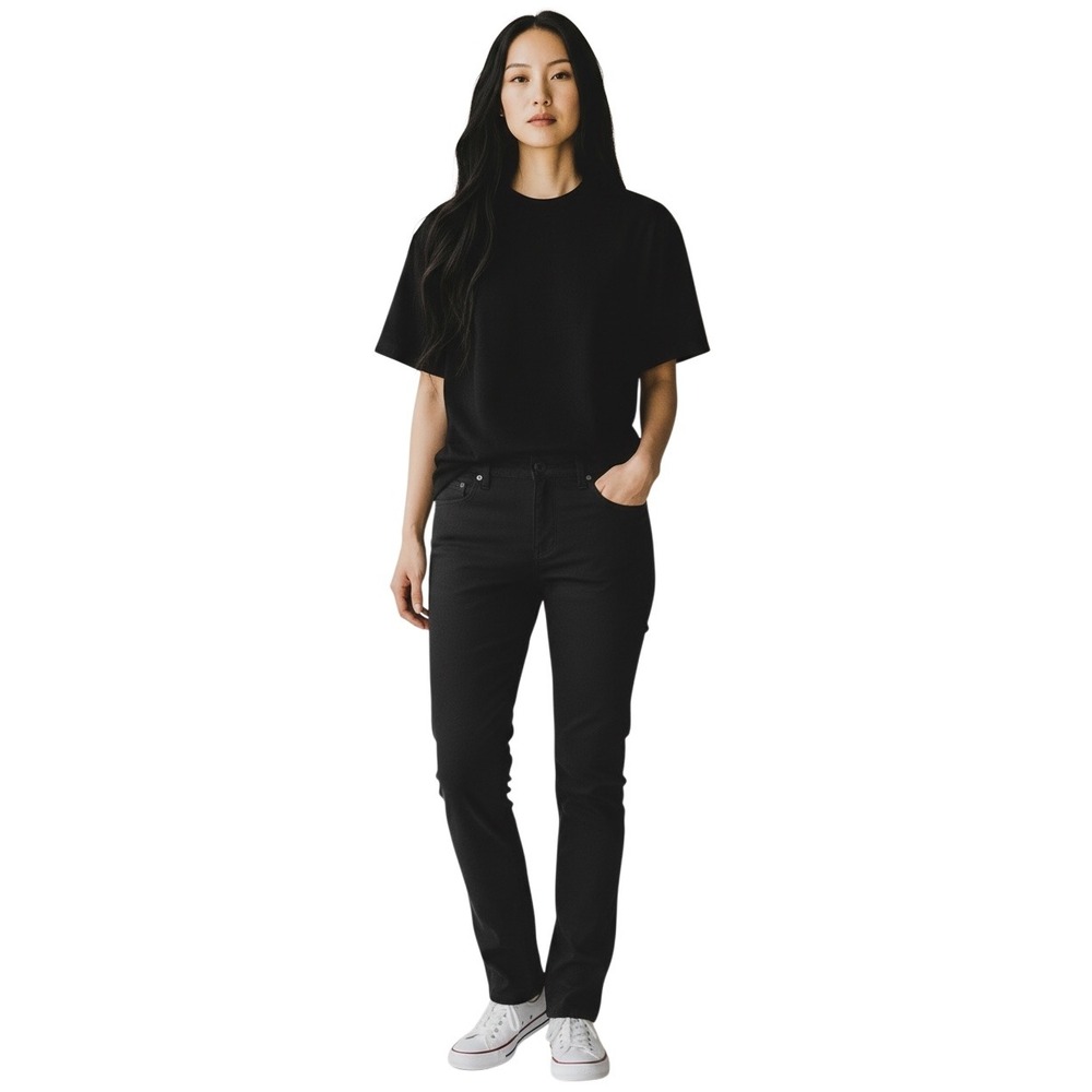 Vince Women Black Skinny Stretch Knit Five Pocket Pants Size‎ 4